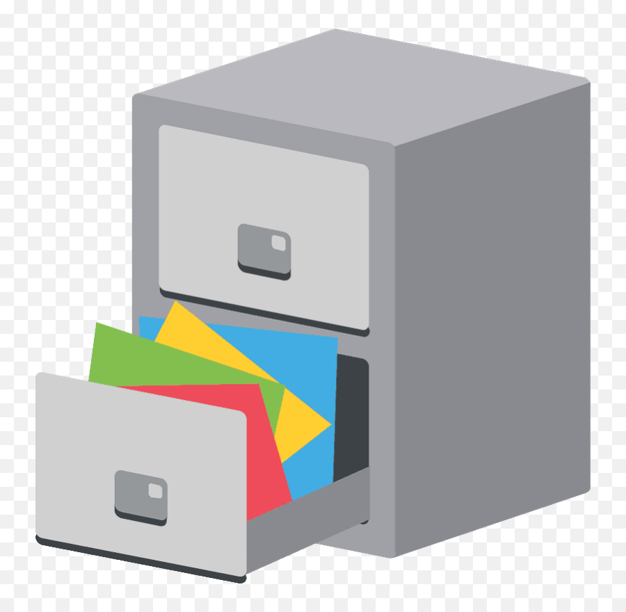 File Cabinet Emoji Clipart - Filing Cabinet Png Transparent File ...