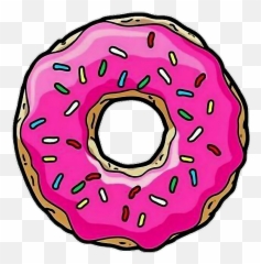 Download Hd Tumblr Donut Homer Simpsons - Png