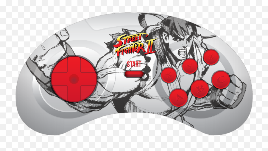 Ryu Street Fighter 5 Png - Retrobit Street Fighter Ryu Sega Retro Bit Mega Man Controller,Sega Genesis Png