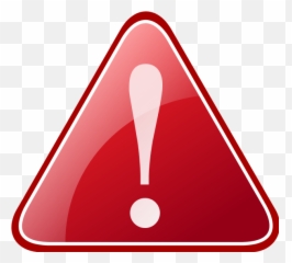 Triangle With Exclamation Point Clipart - Traffic Sign Png,Red Triangle Logo