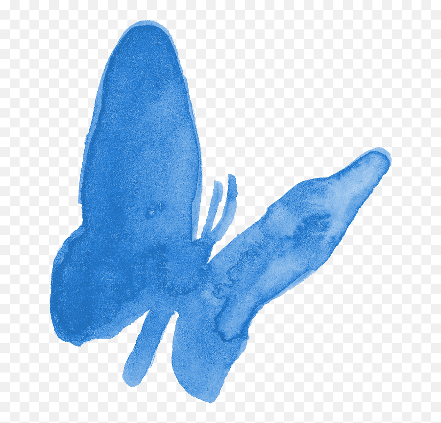 9 Watercolor Butterfly Silhouette Png Transparent - Squid,Blue Butterfly Png