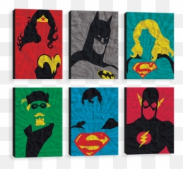 Silhouette Heroes Dc Multipack - Illustration png