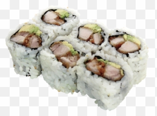 Download Hd Chicken Katsu Avo - Chicken Katsu Sushi Roll Katsu Chicken Sushi Png,Sushi Transparent