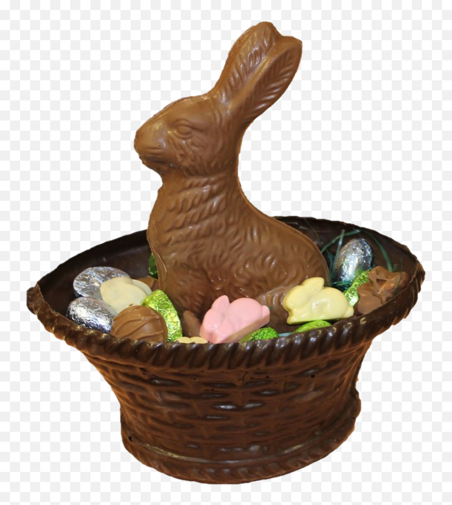 Easter Bunny Chocolate Png Clipart - Basket Easter Bunny Chocolate,Bunny Clipart Png