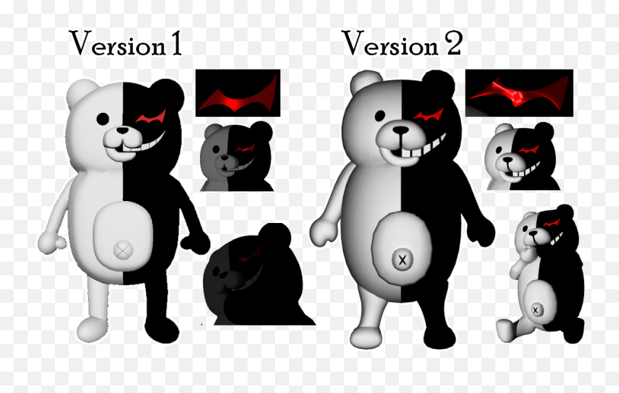 Download Remade My Old Monokuma 3d Model - Danganronpa Monokuma 3d Model Png,Monokuma Png