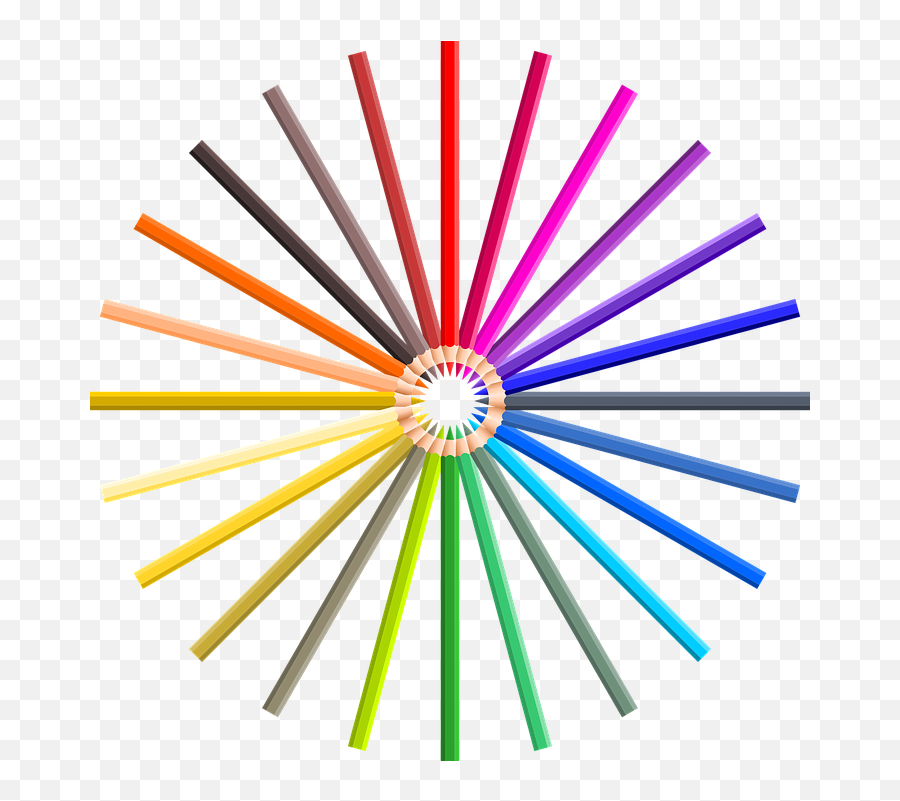 Color Pencil Colored - Circle Color Pencils Png,Colored Pencil Png