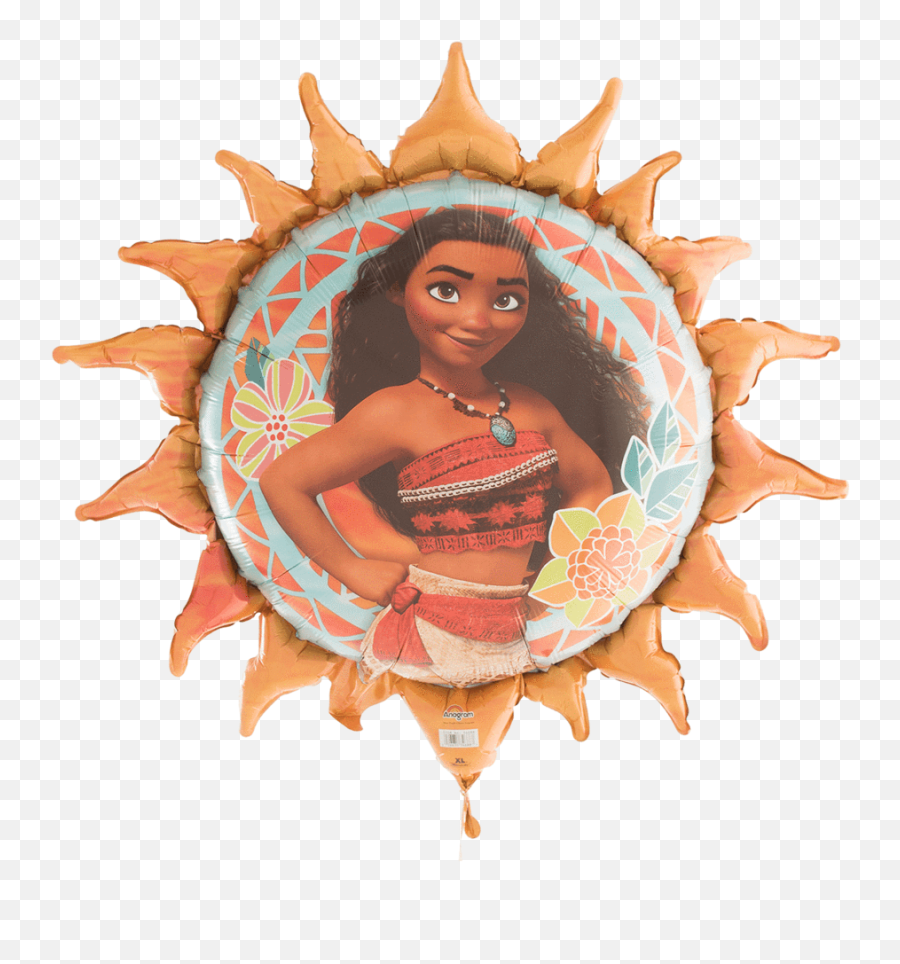 Moana Giant Super Shaped Sun Balloon - Disney Moana Png,Moana Characters Png