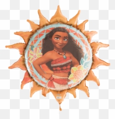 Moana Giant Super Shaped Sun Balloon - Disney png