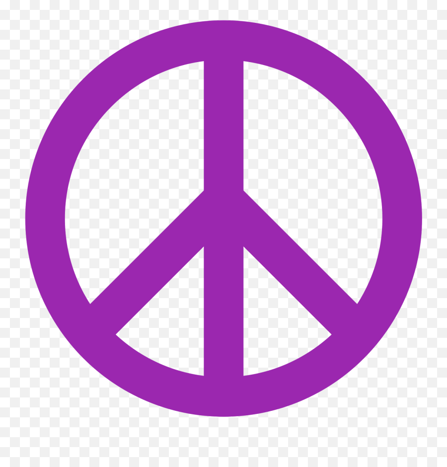 Peace Symbol Png - Purple Peace Sign Png,Symbols Png