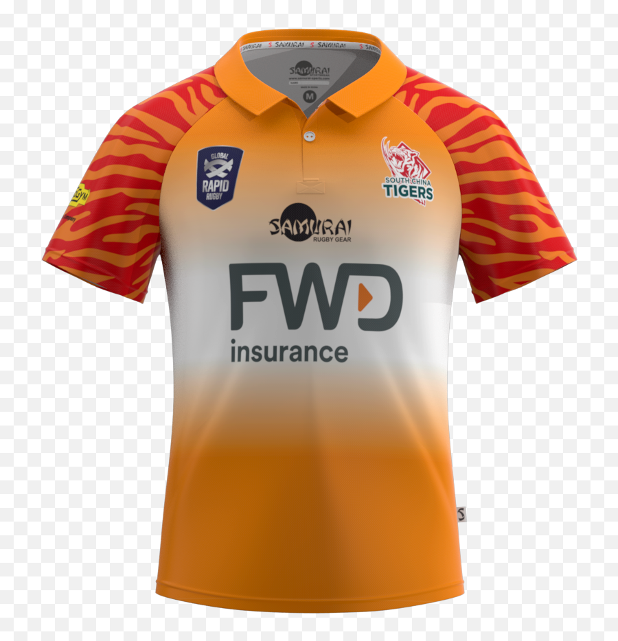 Hong Kong Rugby Union South China Tigers 2019 Kidsu0027 Home - China Rugby T Shirt Png,Tiger Stripes Png