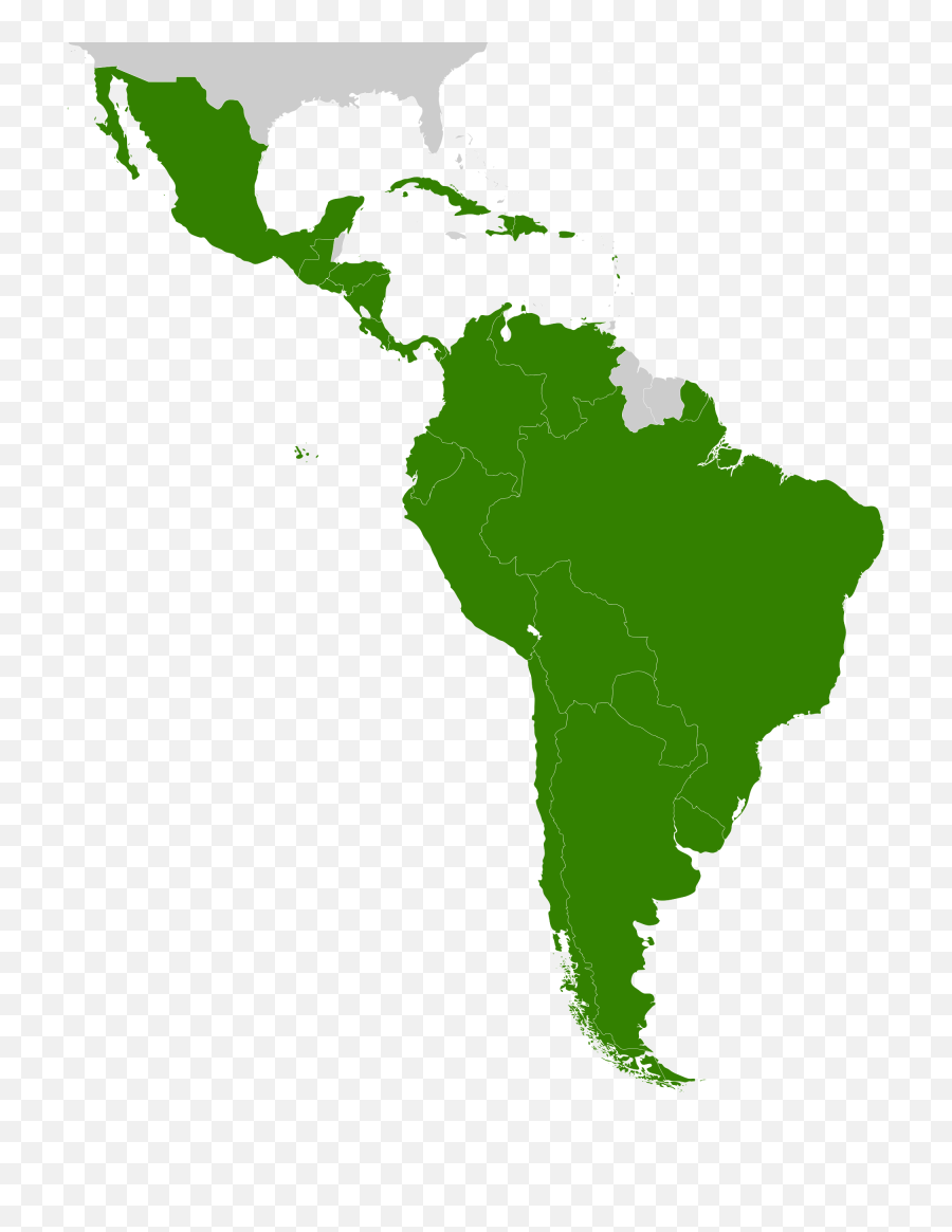 Map - Latin America And The Caribbean Map Png,South America Png