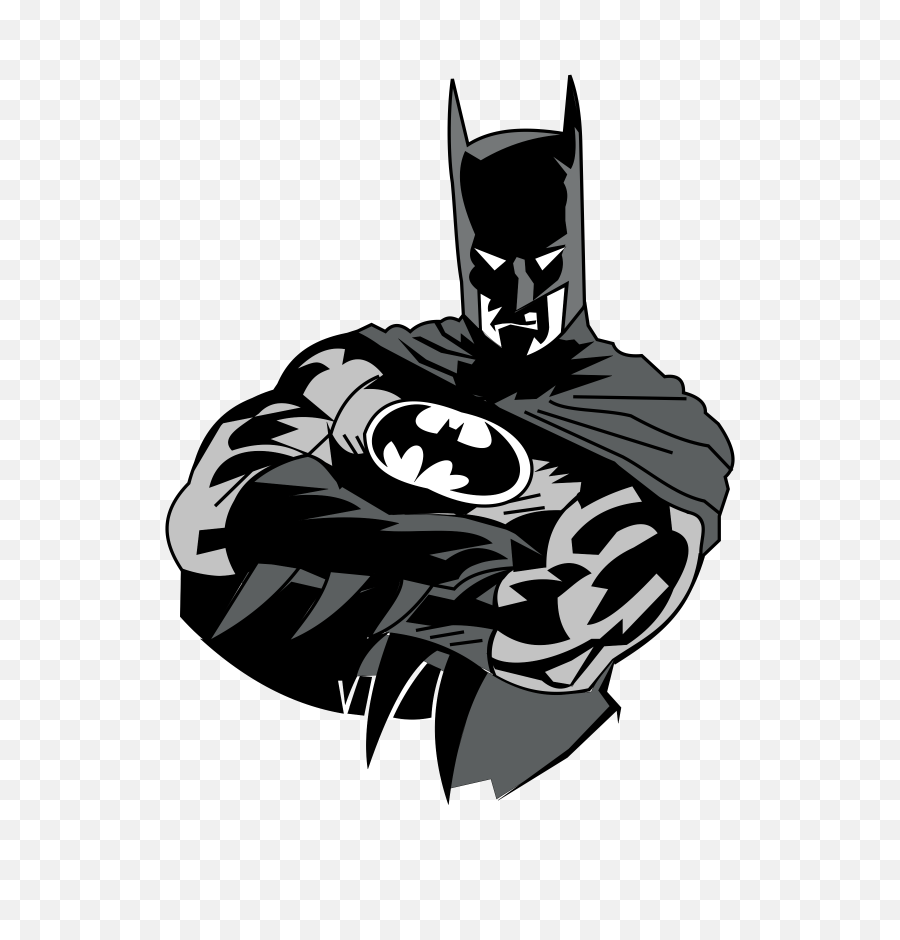 Batman Illustration Logo Png Transparent U0026 Svg Vector - Batman Black And White Transparent,Batman Transparent