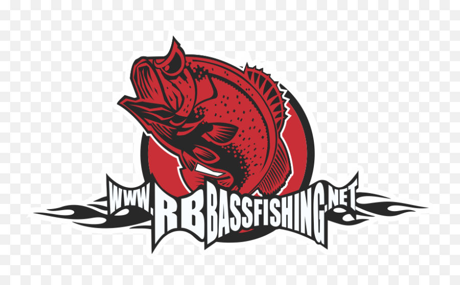 Rb Bass Fishing Banner Logo - Illustration Full Size Png Logo,Rb Logo