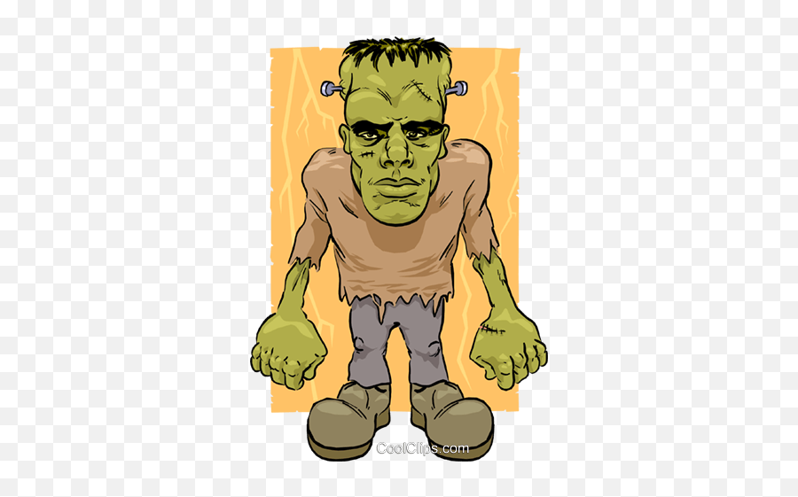 Cartoon Frankenstein Royalty Free Vector Clip Art - Cartoon Frankenstein Monster Png,Frankenstein Png