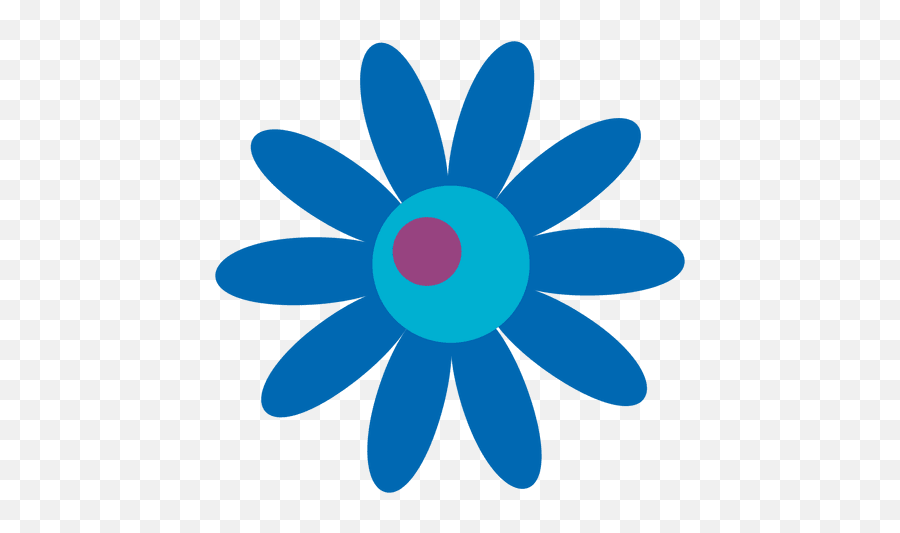 Blue Flower Icon 8 - Hippie Flowers Png,Blue Flower Png - free ...