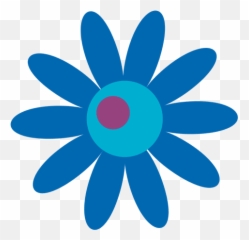 Blue Flower Icon 8 - Hippie Flowers Png