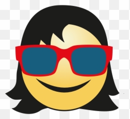 Hair Girl Emoji Png Transparent Picture Mart - Emoticon Girl Png Transparent,Glasses Emoji Png