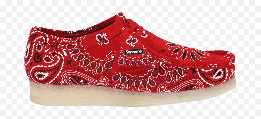 Supreme X Wallabee U0027red Bandanau0027 - Clarks 261 42399 Goat Supreme Red Bandana Shoes Png,Red Bandana Png