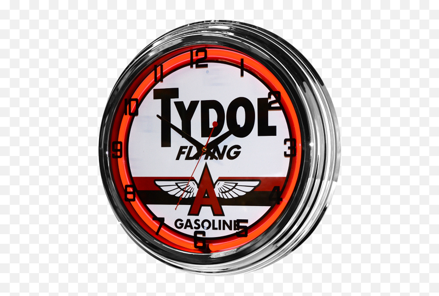 Download Tydol Neon Clock - Flying Gasoline Full Size Png Flying Gasoline,Gasoline Png