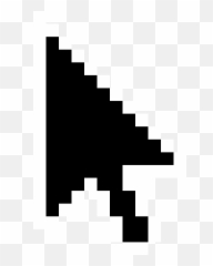Download Free Png Black Pixel Mouse Cursor Arow Fixed - Png