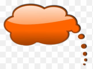 Thinking Comments Bubbles Speech - 100 Free photo on Mavl Transparent Background Orange png