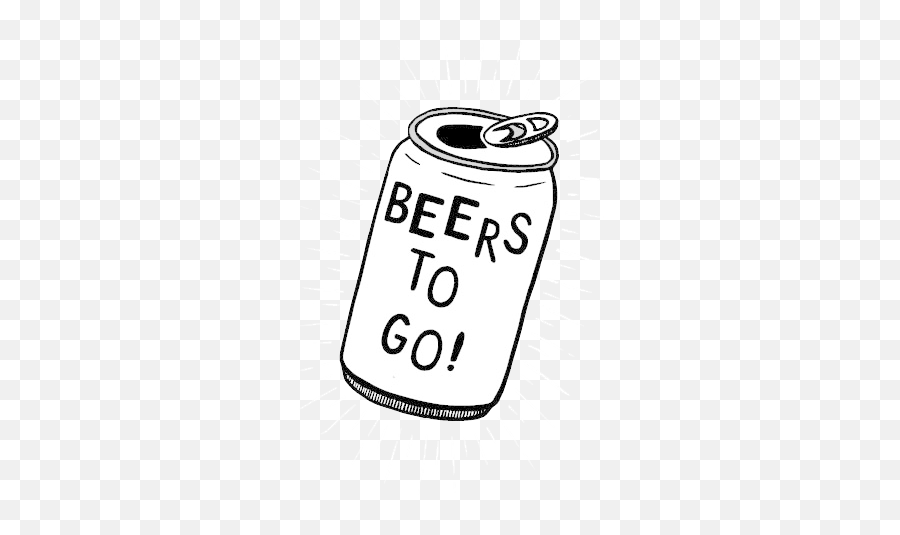 Download Clipart Black And White Beer - Beer Can Clipart Png,Beer Can Png