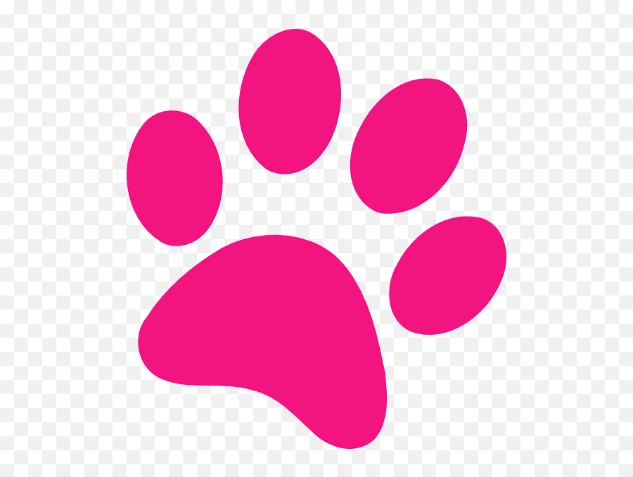 Pink Paw Print Png 4 Image - Pink Paw Print Clip Art,Paw Print Logo