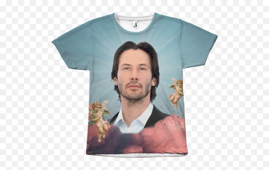 Keanu In The Clouds Shirt Shirts Reeves Meme T - Best Shower Curtain Meme Png,Keanu Reeves Png