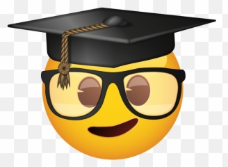 Emoji - Transparent Graduation Emoji Png,Nerd Emoji Png