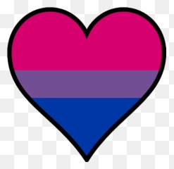 Heart Bisexual Pride - Heart Bisexual Flag Png,Pride Png