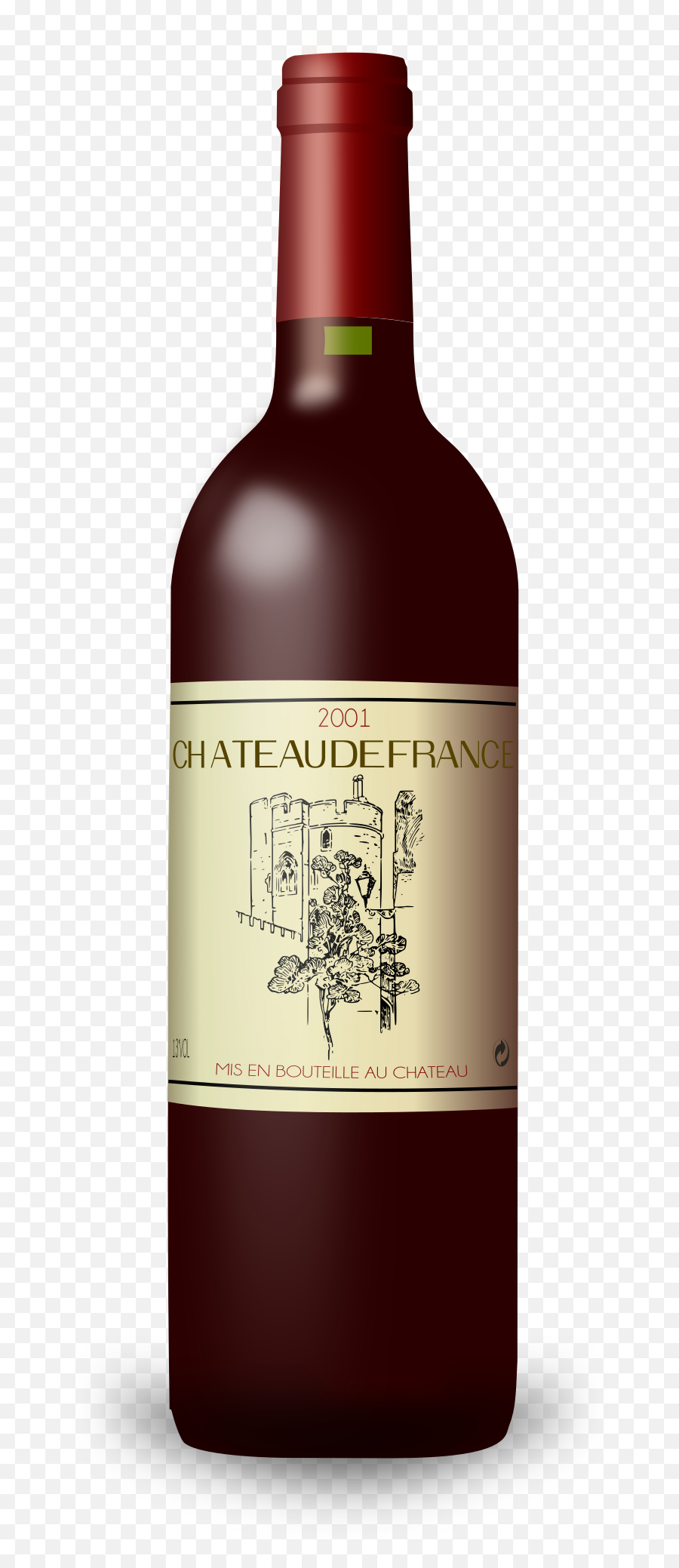 French Wine Bordeaux Bottle Png Clip - Free Clip Art Wine Bottle,French Png