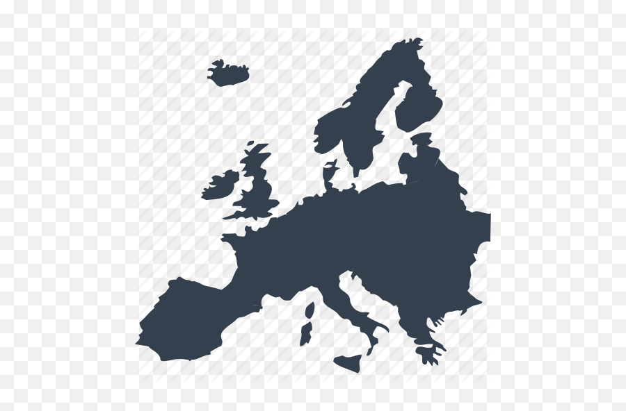 Location World Continent Geography Icon - Map Of Europe Icon Png,Continents Png
