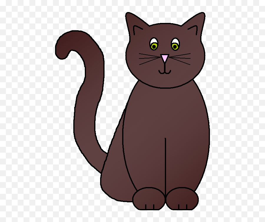 brown cat clipart