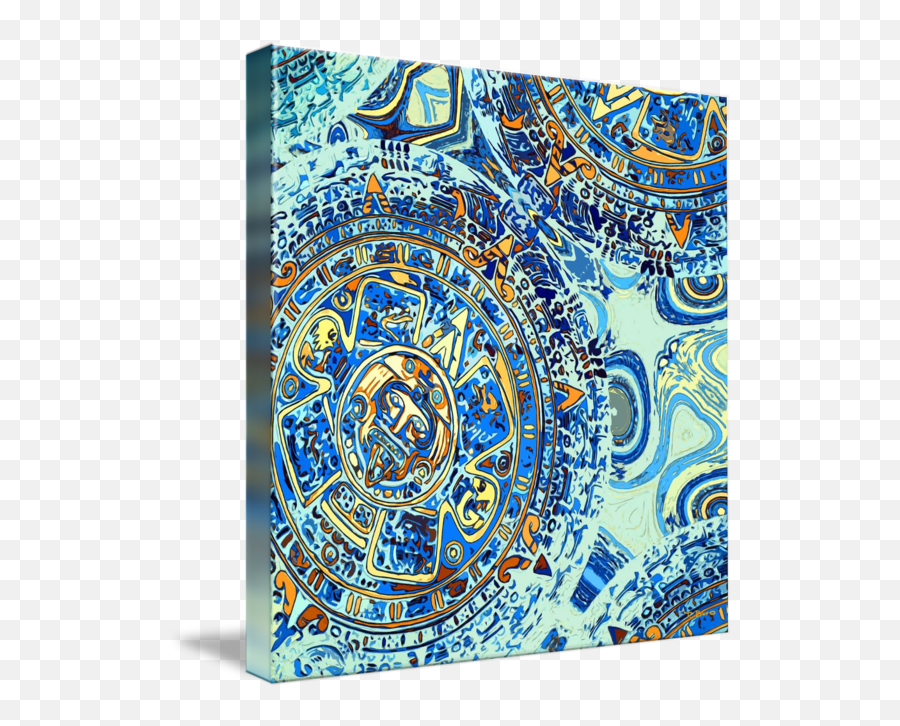 Aztec Calendar 2 - Aztec Calendar Abstract Art Png,Aztec Calendar Png