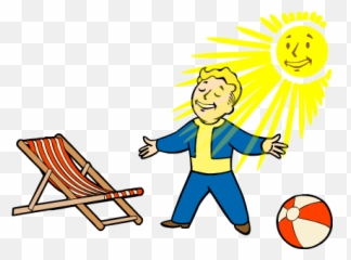 Vault Boy Girl Clipart - Solar Powered Perk Fallout 4 Png,Fallout 3 Png