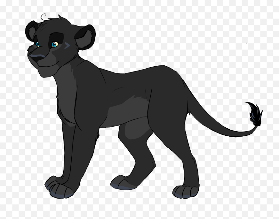 Cougar Clipart Roar - Black And White Inkling Transparent Black Red Lion Fursona Png,Inkling Transparent