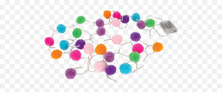 Pom - Pom String Lights Iscream Pom Pom String Lights Png,Pom Poms Png