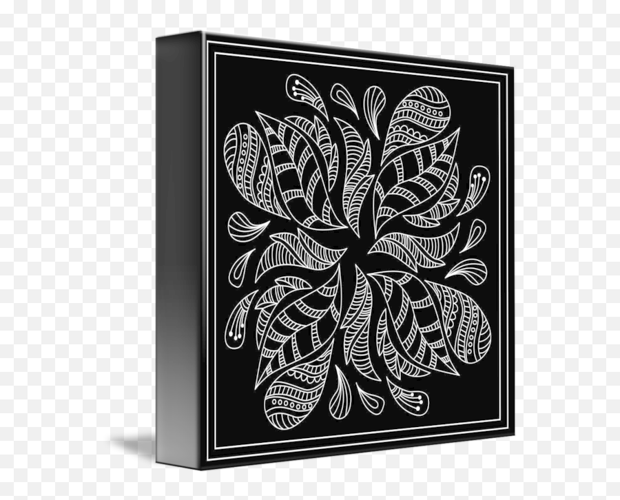 Black And White Bandana Design Framed Print By 631 Art Publishing - Decorative Png,Black Bandana Png