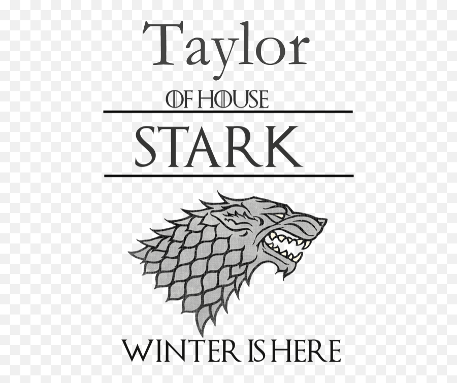 Download Hd Back Design - House Stark Logo Png Transparent Game Of Thrones Stark Logo,Stark Png