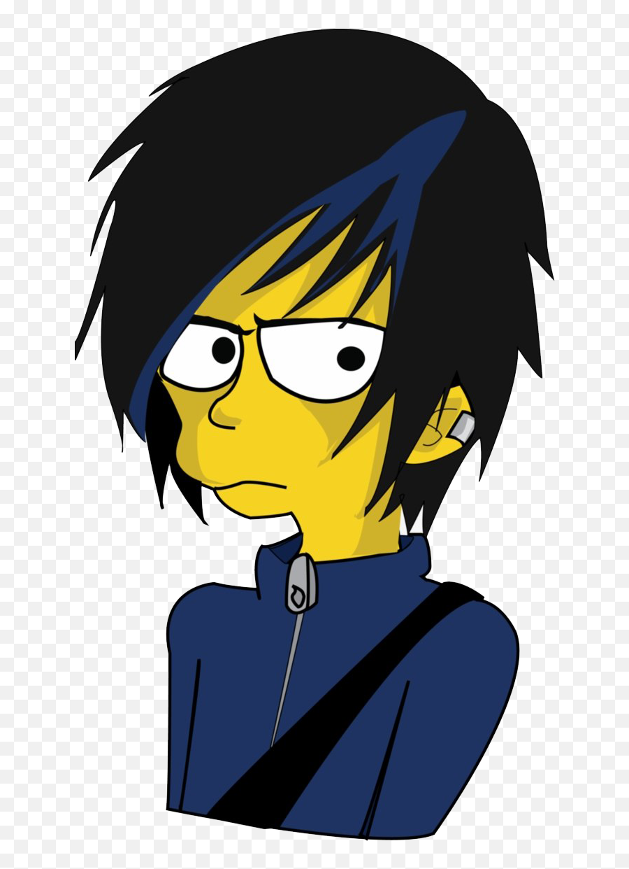 Emo Png Image Background - Bart Simpson Emo,Emo Png