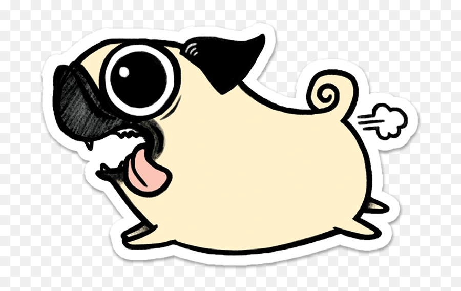 Pug Png Image With Transparent Background Arts - Pug Sticker Png,Pug Transparent Background