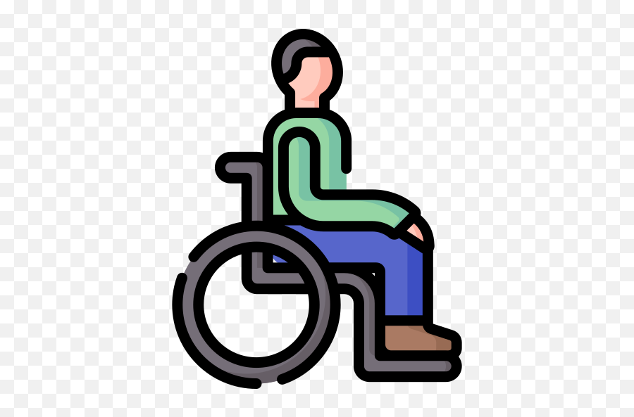 Disabled Person Free Vector Icons Designed By Freepik - Disabled Person Icon Png,Wheelchair Icon Vector