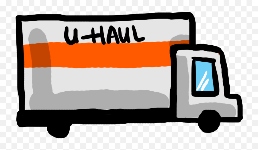 After Divorce Or The Death Of A Loved One Moving Is Clipart - Uhaul Truck Clipart Png,Uhaul Icon