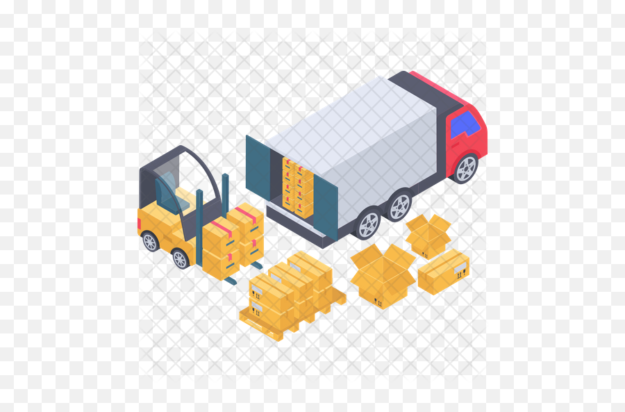 Cargo Container Loading Icon - Container Loading Icon Png,Container Png