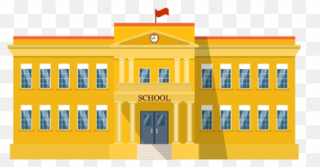 Cafe Scientifique Usage - School Building Flat Icon png