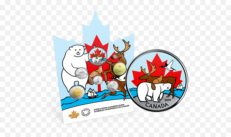 2019 Canadian Icons Coin Set The Royal Mint - 2019 Coin Set Canada Png,Canada Icon