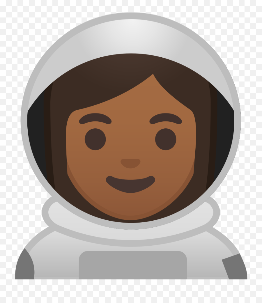 Woman Astronaut Medium Dark Skin Tone Icon Noto Emoji - Man Astronaut Emoji Png,Astronaut Helmet Icon