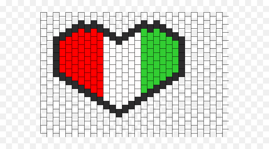 Mexican Flag Bead Pattern Peyote Patterns Misc - Kandi Mask Patterns Edc Png,Mexican Flag Transparent