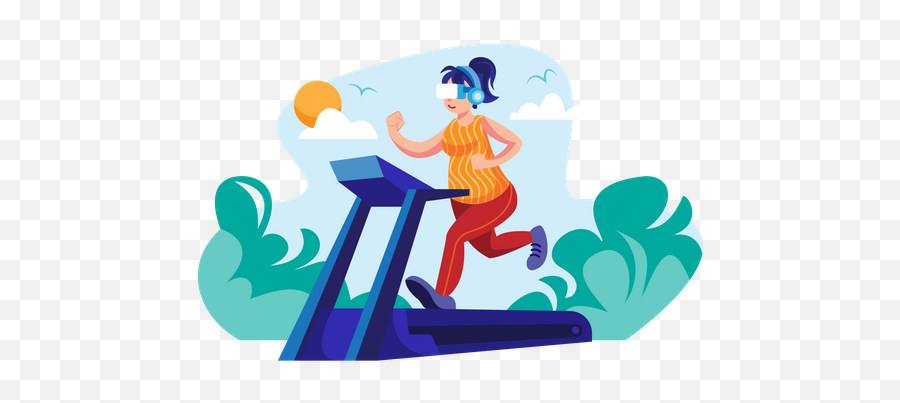 Fitness Equipment Icon - Download In Line Style Running Png,Epic Treadmill Icon