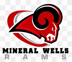 Mineral Wells Independent School - Red And Black Ram Logo png
